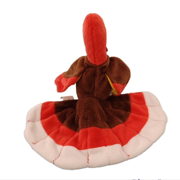 ✓TY Beanie Baby “Gobbles” Turkey Rare sitting Plush stuffed animal Thanksgiving - Picture 3 of 7